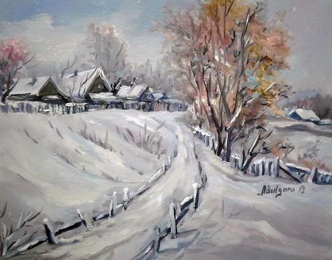 IARNA-PE-DEAL | Tablouri de suflet si vis Car Ramps, Winter Cabin, Farm Scene, Winter Painting, Winter Art, Christmas Snow, Seascape Paintings, Famous Artists, Painting Patterns