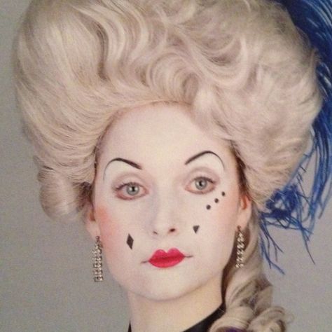 18th century 1800s Makeup, 18th Century Makeup, Marie Antoinette Makeup, Victorian Makeup, 18th Century Hair, Historical Makeup, Historical Hairstyles, Theatre Makeup, Face Patches