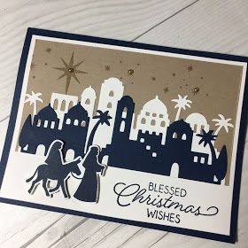 Night In Bethlehem, Nativity Christmas Cards, Stampin Up Weihnachten, Chrismas Cards, Homemade Holiday Cards, Christmas Cards 2018, Card Design Handmade, Tool Tips, Stamped Christmas Cards