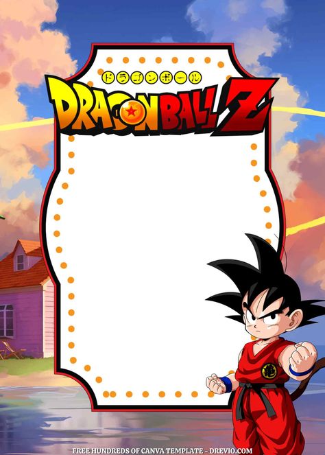 18+ Dragon Ball Z Canva Birthday Invitation Templates | Download Hundreds FREE PRINTABLE Birthday Invitation Templates San Gohan, Goku Birthday, Dragon Birthday Parties, Ball Birthday Parties, Free Printable Birthday Invitations, Dragon Birthday, Ball Birthday, Birthday Wallpaper, Birthday Flyer