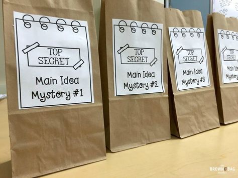 Main Idea Freebies - The Brown Bag Teacher Main Idea Lessons, Main Idea Activities, Reading Main Idea, Teaching Main Idea, English Ideas, Third Grade Reading, 5th Grade Reading, Nonfiction Reading, 4th Grade Reading