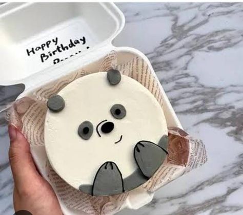 Panda Cake Ideas Simple, Panda Bento Cake, Panda Cake Ideas, Panda Cake Design, Panda Birthday Cake, Cake Designs For Kids, Birthday Cake For Him, Panda Birthday, Mini Tortillas