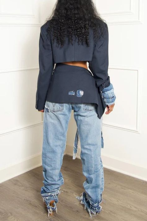 BEST SELLERS – iAMMI Dark Blue Vintage, Denim Fringe, Vintage Patchwork, Upcycled Fashion, Jeans Diy, Golden Girl, Blue Vintage, Atlanta Ga, Upcycle Clothes