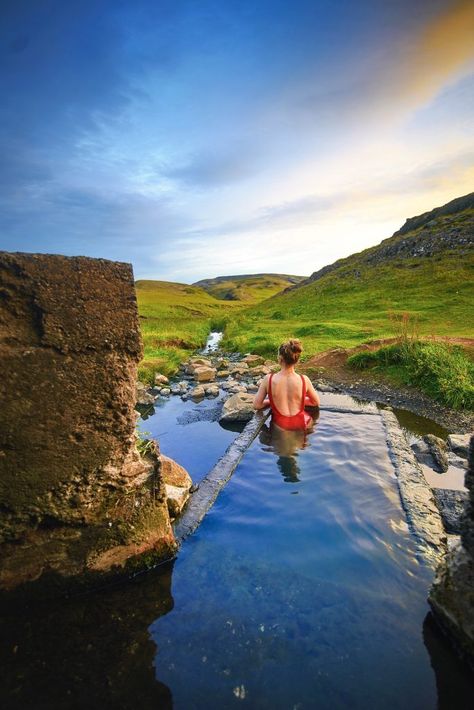 10 Best Hot Springs In Iceland + Map To Find Them - Iceland Trippers Golden Circle Iceland, Iceland Ring Road, Iceland Vacation, Iceland Itinerary, Iceland Photography, Thingvellir National Park, Ring Road, Visit Iceland, Golden Circle