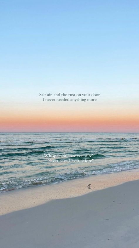 Beach Taylor Swift Captions, Taylor Swift Beach Captions, Ideas For Beach Pictures, Taylor Swift Beach, Taylor Swift Captions, Aesthetic Views, Intense Quotes, Beach Captions, Swift Quotes