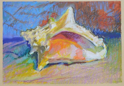 Chalk Pastel, Seashell Painting, My Youth, Oil Pastel Art, Pastel Pencils, Chalk Pastels, Oil Pastels, Pastel Drawing, Pastel Art