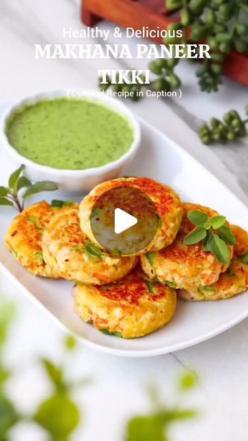 Jyoti Singh | Recipe Video Creator on Instagram: "MAKHANA PANEER TIKKI...
📌Save & Share this Healthy and delicious recipe. You can have it even for fasting. 

Ingredients :
1. Makhanas 1 Cup
2. Grated Paneer 1 Cup
3. Grated Carrot 1/4 Cup
4. Chopped Capsicum 1/4 Cup
5. Green Chillies 1
6. Salt to Taste
7. Black Pepper Powder 1/2 tsp
8. Samak/Kuttu Flour 2 to 3 tbsp
9. Warm water 2 Cups

Method :
1. Soak Makhanas in warm water for 10 Minutes.
2. In Bowl add Paneer, Carrot, Capsicum, Soaked Makhanas, Salt to Taste, Black Pepper Powder, Green Chillies, Samak Flour.
3. Mix Everything and knead the dough.
4. Take a small amount of Dough and make Tikkis/Patties.
5. Cook these Tikkies/Patties on Non Stick Tawa or Shallow fry with a little bit of Ghee or Air fry or Bake.
6. Enjoy with Green Coria Paneer Starters, Navratri Recipes, Chilli Paneer, Veg Snacks, Indian Cooking Recipes, Video Creator, Paneer Recipes, Pepper Powder, Newspaper Crafts