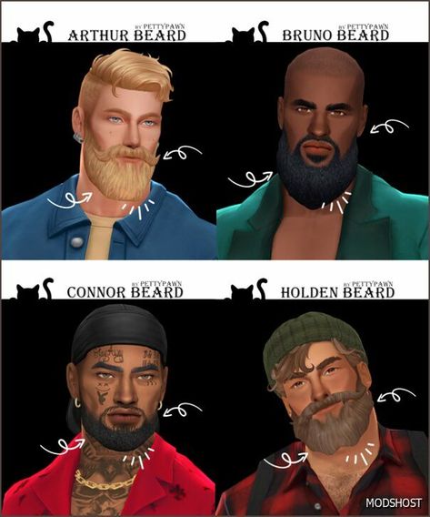 Download Beard Collection for Sims 4 at ModsHost NOW! ThePettyPawn #facial-hair #mods #videogames #sims4cc #male #gaming #hair #sims Sims 4 Cc Chest Hair, The Sims 4 Cc Mens Hair, Sims Facial Hair Cc, Sims 4 Men Presets, Sims Cc Facial Hair, Sims 4 Men Facial Hair, Sims 4 Men Beard, Sims 4 Male Sims Cc, Sims 4 Long Male Hair Cc