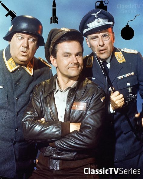 Hogan's Heroes (1965–1971) John Banner, Bob Crane & Werner Klemperer  #HogansHeroes #JohnBanner #BobCrane #WernerKlemper #tvseries… Bob Crane, Hogan's Heroes, Hogans Heroes, Classic Television, Old Shows, Military Uniforms, Great Tv Shows, Old Tv Shows, Vintage Tv