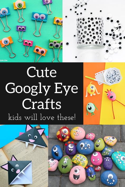 Wiggly eyes are such a fun craft store supply! Learn how to make tons of googly eye crafts that both kids and adults are going to love. Things To Do With Googly Eyes, Google Eyes Crafts For Kids, Wiggly Eyes Crafts, Googley Eyes Crafts, Crafts With Googly Eyes, Easy Teen Crafts, Google Eyes Crafts, Googly Eyes Crafts, Googly Eye Wreath