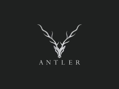 Antler Logo Design Antler Design Drawing, Mens Fashion Logo Design, Antler Logo Design, Stag Logo, Stag Logo Design, Deer Logo Design Ideas, Dream Logo, Deer Wallpaper, Brand Symbols