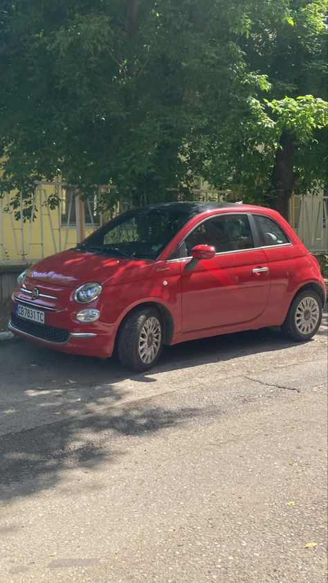 Fiat Aesthetic, Fiat 500 Aesthetic, Fiat 500 Red, 500 Fiat, Fiat 500 Car, Fiat Car, Fiat 500e, Volkswagen Beetle Convertible, Fiat Cars