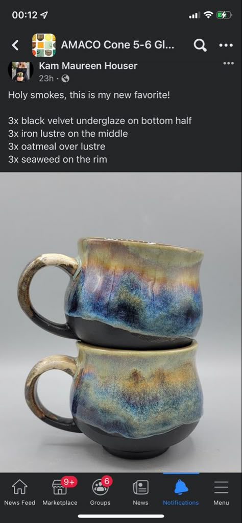 Kimchi Glaze Combinations, Iron Lustre Glaze Combinations, Wavy Vase, Glaze Layering, Ceramics Glaze, Ceramic Glazing, Glaze Combinations, Glaze Combos, Glaze Ideas