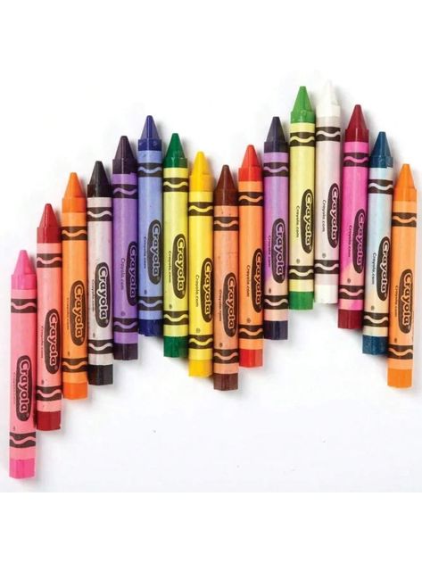 Los crayones de ofrecen una coloración más fácil y colores más reales con la experiencia de color más suave, en tamaños que se adecuan a la mano de cada niño y el surtido de colores más brillante apto para cada imaginación.Crayones Jumbo 24 Piezas Multicolor         Writing & Correction Supplies, size features are:Bust: ,Length: ,Sleeve Length: Toddler Crayons, Primary And Secondary Colors, Secondary Colors, Crayola Crayons, Letter Form, Two Fingers, Writing Numbers, Blue Violet, School Crafts