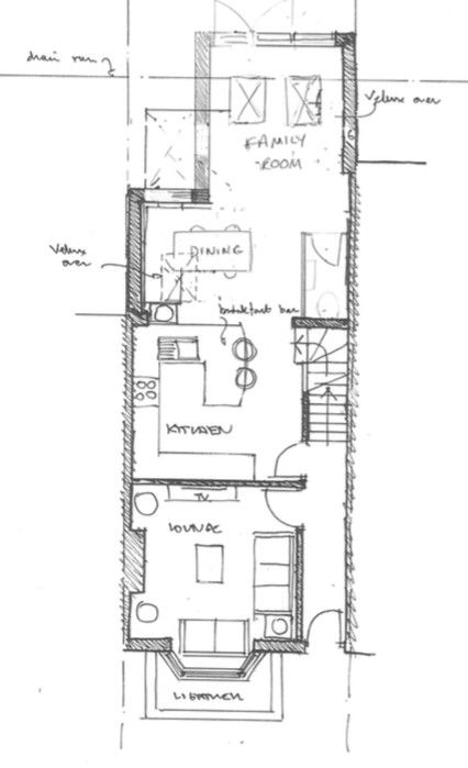 Move kitchen to dining room in Victorian terrace with PD extension | Houzz UK Victorian Terrace House Kitchen, Victorian Terrace Kitchen Extension, Victorian Terrace Extension, Terrace House Extension, Victorian Terrace Kitchen, Victorian Floor Plans, Side Return Extension, Dining Room Victorian, Victorian Terraced House