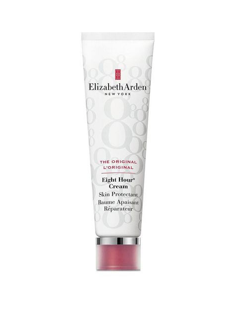 Love your skin with Elizabeth Arden Eight Hour Cream Skin Protectant 50ml.Elizabeth Arden 8-hour cream 50ml is an all purpose beauty balm, long known for its incredible restorative abilities. Perfect for soothing minor skin irritations and complaints, including dryness, flaking, chapping and peeling. This is the ultimate multi-tasker that works on everything from cracked lips to dry elbows, eyebrows, cuticles, insect bites, windburn, or as a gloss for lips, lashes and cheeks. It can also be used to sooth the effects of sun burn and scrapes. Can be used as often as you need it to make your skin soft, smooth and luminous once again. The handy packaging also makes this protectant cream ideal for travel use. Elizabeth Arden Eight Hour Cream, Dry Elbows, Cracked Lips, Beauty Balm, Love Your Skin, Insect Bites, Sun Burn, Elizabeth Arden, Skin Cream