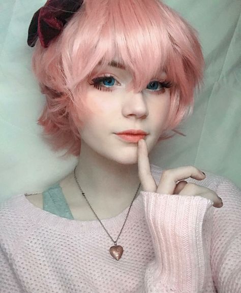 Sayori Cosplay Ddlc, Monika Ddlc Cosplay, Sayori Cosplay, Doki Doki Literature Club Cosplay, Ddlc Cosplay, Natsuki Cosplay, Magical Girl Aesthetic, Oki Doki, Cosplay Inspo