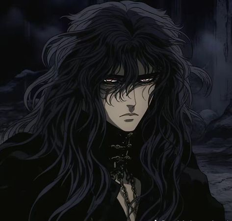 Teutates Taranis, Vampire Hunter D, Arte 8 Bits, Vampire Art, Vampire Hunter, Male Character, Old Anime, Dark Eyes, Digital Art Anime