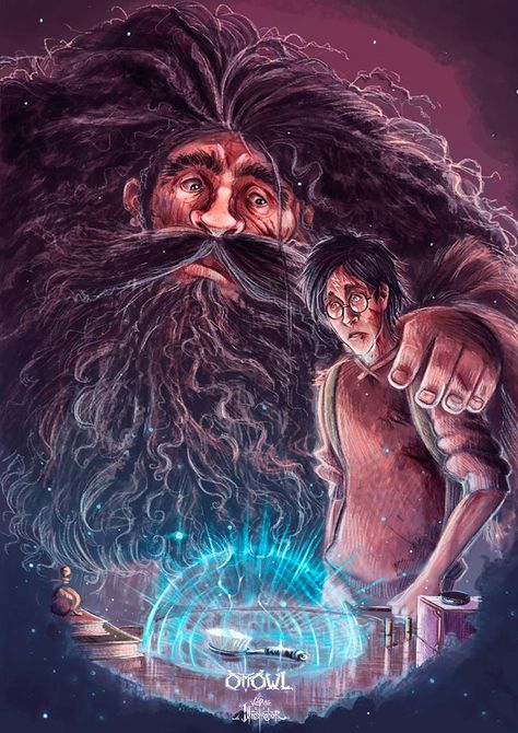 Hagrid And Harry, Harry Fanart, Fallen Warrior, The Philosophers Stone, Dumbledore's Army, Small Pleasures, Hp Book, Potter Wallpaper, Harry Potter Illustrations