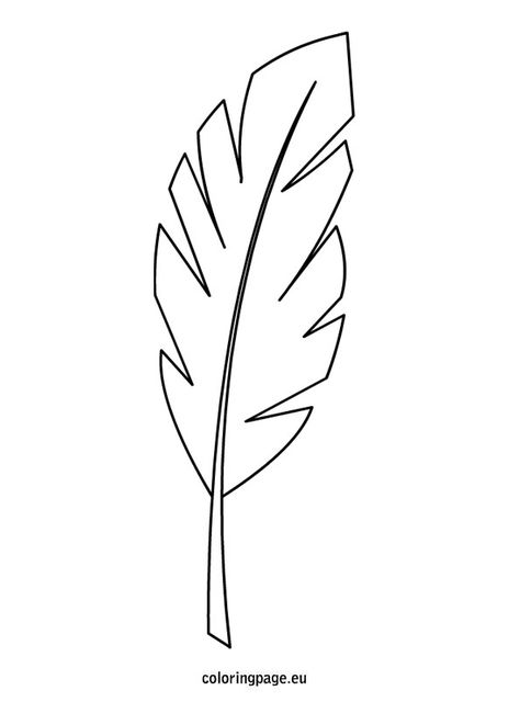 Palm branch template Palm Leaves Coloring Page, Palm Leaf Coloring Page, Palm Tree Leaves Template, How To Draw A Palm Leaf, Palm Branch Drawing, Palm Leaf Template Printable Free, Palm Leaf Template, Palm Branch Craft, Feathers Template