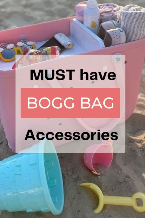 10 Must Have Bogg Bag Accessories Bogg Bag Organization Ideas, Beach Bag Organization, Bogg Bag Hacks, Bog Bag Ideas, Bogg Bag Organization, Bogg Bag Gift Basket, Bogg Bag Uses, Sports Mom Bag, Winter Travel Wardrobe