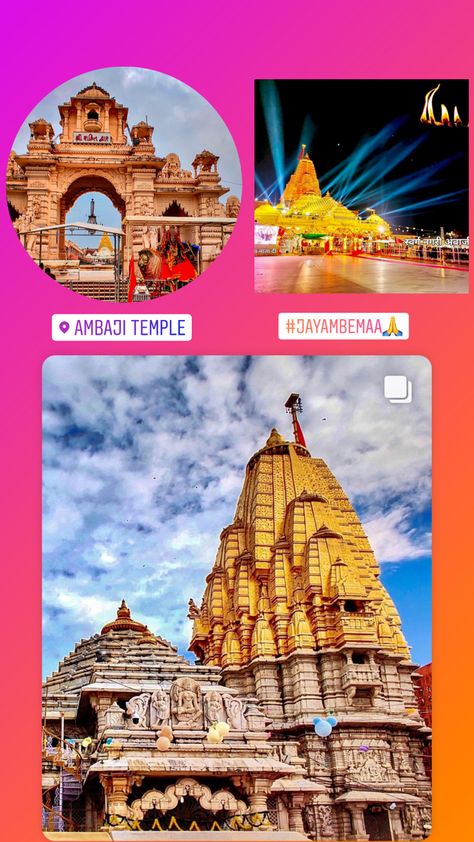 Ambaji temple Ambaji Temple Snap, Amba Mataji Images, Ambaji Temple, Gujarat Temple, Nav Durga, Ambe Maa, Friend Songs, Emoji Photo, Hiding Face