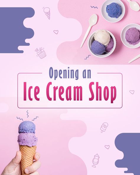 If you want to open an ice cream shop, reading our blog post would be a good start to learn all the details about the ice cream business. - #icecreamshop #icecreamequipment #restaurantequipment #commercialkitchenequipment #restaurantsupply Ice Cream Shop Business Plan, Ice Cream Shop Recipes, Ice Cream Truck Decorations, How To Start An Ice Cream Business, Opening An Ice Cream Shop, Ice Cream Shop Menu Ideas, Ice Cream Store Aesthetic, Ice Cream Store Design, Ice Cream Business Ideas