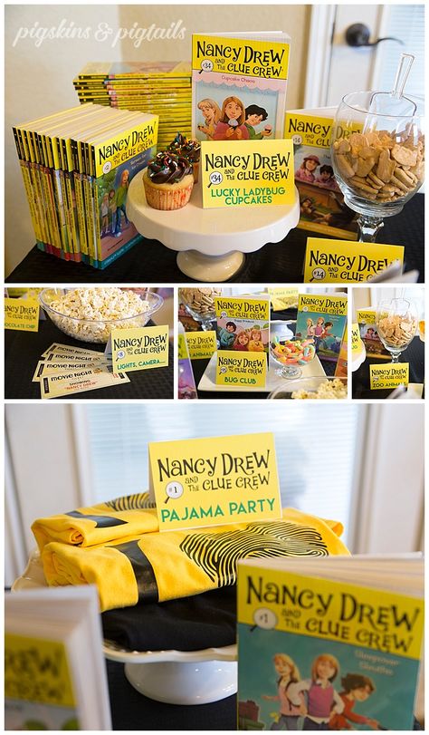 Nancy Drew Themed Birthday Party, Nancy Drew Birthday Party Ideas, Nancy Drew Birthday Party, Drew Aesthetic, Nancy Drew Party, Adventurers Club, Spy Theme, Spy Birthday Parties, Activity Planner