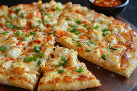 Crab Rangoon Pizza: A Delectable Fusion Recipe You Must Try – Grandma Kitchen Pizza Calzone Recipe, Crab Rangoon Pizza, Calzone Recipes, Grandma Kitchen, Crispy Wonton, Calzone Recipe, Creamy Crab, Marble Cake Recipes, Crab Rangoon