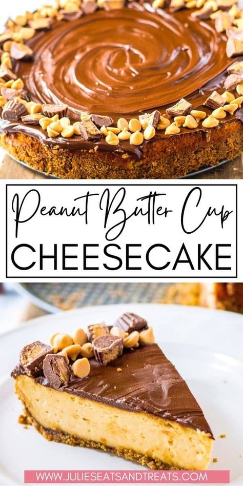 Copycat Cheesecake Factory, Cup Cheesecake, Peanut Butter Cup Cheesecake, Homemade Peanut Butter Cups, Homemade Bread Recipes Easy, Homemade Cheesecake, Peanut Butter Cheesecake, Homemade Peanut Butter, Cheesecake Desserts