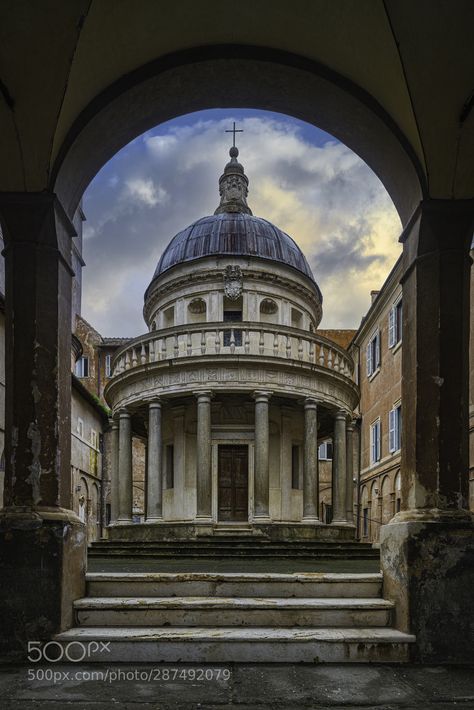 Italian Buildings Architecture, Gothic Buildings Architecture, Famous Buildings Architecture, Famous Architecture Buildings, Glorious Evolution, Donato Bramante, Italian Buildings, Rome Buildings, Architecture Famous