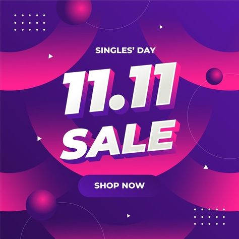 Abstract gradient singles' day | Free Vector #Freepik #freevector #sale #abstract #chinese #happy Abstract Gradient, Double Dates, Golden Design, Social Media Images, Colourful Balloons, Media Images, Holiday Illustrations, Singles Day, Abstract Styles