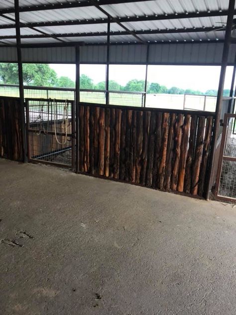 Mare Motel Ideas, Stall Flooring For Horses, Mare Motel, Old Stables For Horses, Show Cattle Barn, Two Stall Horse Barn, Covered Riding Arena With Stalls, Horse Barn With Indoor Arena, Dream Ranch