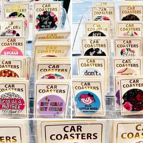 STB Boutique on Instagram: "We've restocked our car coasters! 🚗 Get creative and make your drive more fun - your passengers will thank you! 😁📦 Shop now! #CarCoasters #RideInStyle  These things soak up all the nasty that gathers in the bottom of your cup holders. Absolute MUST HAVE! ⚡ https://www.stbboutique.com/collections/car-coasters FREE Shipping On Orders Over $100 ✰Shop is OPEN Tues-Fri 10-6 & Sat 10-4✰" Get Creative, Car Coasters, Cup Holders, Little Miss, More Fun, Cup Holder, Passenger, Coasters, Shop Now