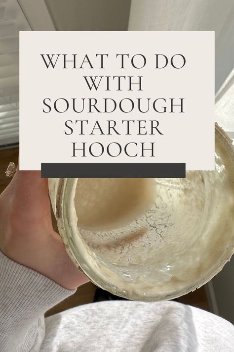 Wondering what sourdough hooch is? Click to learn more about sourdough hooch and what you should really be doing with it! Sourdough Starter From Scratch, Make A Sourdough Starter, Easy Sourdough Bread, Sourdough Crackers, Starter Sourdough, Easy Sourdough Bread Recipe, Sourdough Bagels, Dessert From Scratch, Sourdough Pancakes