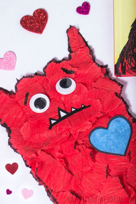 Love Monster Craft, Monster Valentine, Monster Valentines, First Grade Art, Monster Craft, Monster Crafts, Basic Painting, Drawing Lessons For Kids, Preschool Projects