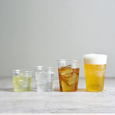 CAST – KINTO USA, Inc Gerobak Dorong, Cocktail Gin, Cast Glass, Heat Resistant Glass, Gin Tonic, Steel Wool, Water Glass, Beer Glass, Micro Onde