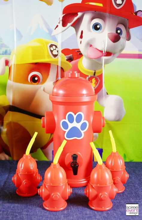 Party Drink Station, Paw Patrol Party Ideas, Paw Patrol Favors, Beverage Station Party, Pinterest Valentines, 3 Birthday, Paw Patrol Birthday Party, 1st Birthday Themes, Patrol Party