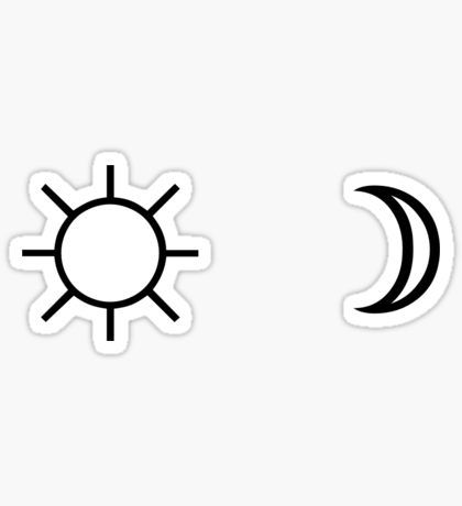 Sun and Moon minimalist aesthetic black and white tumblr design Pegatina Sun And Moon Minimalist, Tumblr Design, Moon Minimalist, Black White Aesthetic, Giant Skeleton, Aesthetic Black And White, Positivity Stickers, Vintage Ticket, Black And White Stickers