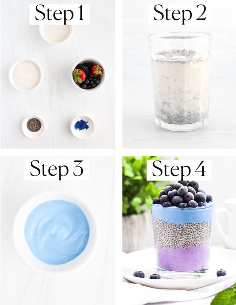 Chia Seed Parfait Chia Seed Parfait Recipe, W30 Recipes, Chia Seed Overnight Oats, Chia Seed Pudding Parfait, Chia Seed Yogurt, Chia Seed Parfait, Pudding Parfait Recipes, Chia Pudding Parfait, Chai Seed