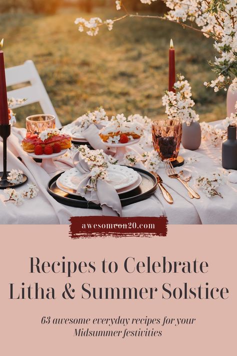 Litha Summer Solstice, Summer Equinox, Make A Color Palette, Summer Solstice Ritual, Summer Solstice Party, Solstice Party, Winter Date Ideas, Kitchen Witch Recipes, Longest Day Of The Year