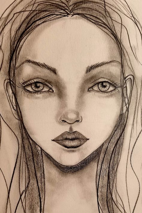 Learn how to draw and shade a female face in pencil with this free, full length tutorial from mixed media artist, teacher, and author- Karen Campbell. This illustration is also drawing prompt #3 of Karen's 100 Fun Fab Faces Drawing Challenge!    #karencampbellartist #awesomeartschool #100funfabfaces #drawingchallenge #drawingprompt #drawingtutorial Karen Campbell, Faces Drawing, Fashion Illustration Face, Female Face Drawing, Photo Editing Photoshop, Drawing Prompt, Design Drawings, Photoshop Art, Sketchbook Inspiration