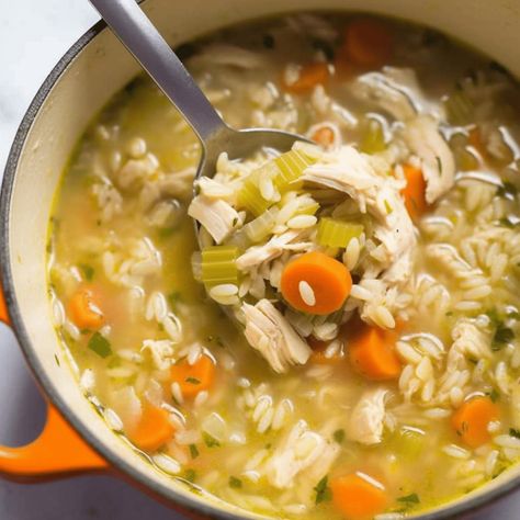 Simple Chicken And Rice Soup, Chicken And Rice Vegetable Soup, Chicken And Rice Soups, Chicken Carrot Soup, Chicken And Rice Soup Crockpot, Chicken And Rice Soup Recipes, Chicken And Rice Stew, Homemade Chicken And Rice Soup, Oven Chicken And Rice