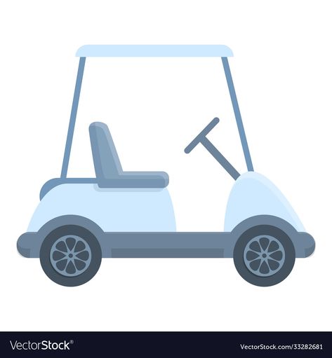 Cartoon Golf Cart, Golf Cart Clip Art, Golf Cart Cartoon, Golf Cartoon, Cart Icon, Golf Car, Car Illustration, Golf Balls, Golf Cart