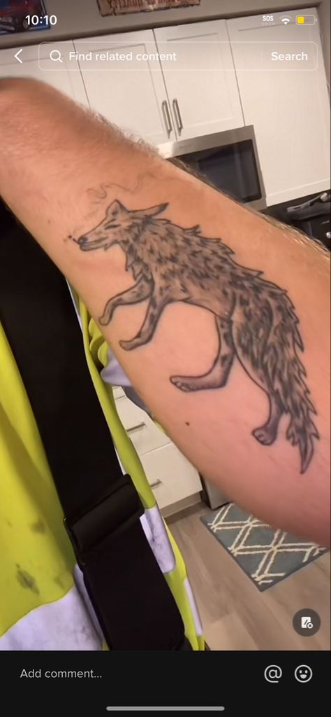 Colter Wall Tattoo, Colter Wall, Coyote Tattoo, Wall Tattoo, Tattoos, Wall, Wall Decal