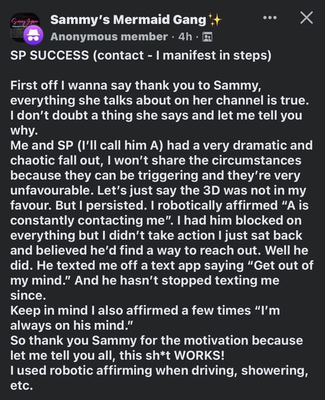 Sp Success Stories Law Of Assumption, Sp Manifestation Success Stories, Sp Success Stories, Sammy Ingram Success Stories, Manifesting Sp, Manifestation Stories, Sp Manifestation, Sp Affirmations, Sammy Ingram