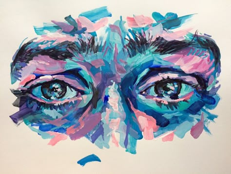 Noel Badges Pugh, Oil Pastel Art, Pastel Art, Oil Pastel, Blue Eyes, Abstract Painting, Pastel, Bts, Paint