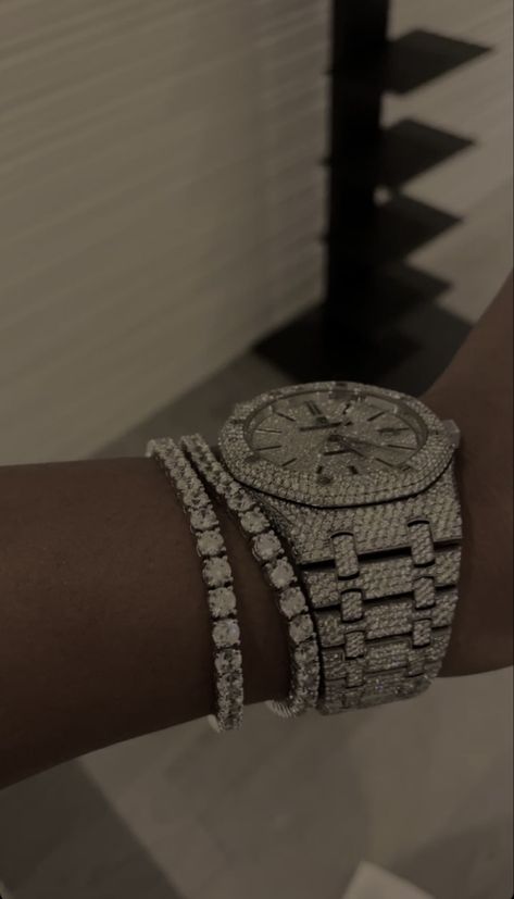 Silver Metal Bracelets Iced Out, Luxury Silver Diamond Watch Iced Out, Silver Luxury Iced Out Diamond Watch, Luxury Iced-out Cuban Link Bracelet Gift, Luxury Iced-out Silver Jewelry And Watches, Instagram Photos, Photo And Video, Instagram Photo, Instagram