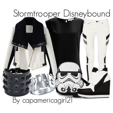 Stormtrooper Disneybound, Disney Attire, Disney Dress Up, Star Wars Fashion, Disney Inspired Fashion, Character Inspired Outfits, Disney Bound Outfits, Star Wars Outfits, Disney Inspired Outfits