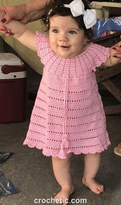 Crochet Baby Frock, Vestidos Bebe Crochet, Crochet Patterns Baby Girl, Girls Frocks, Crochet Baby Cocoon, Crochet Baby Girl Dress, Baby Dress Pattern, Crochet Baby Boots